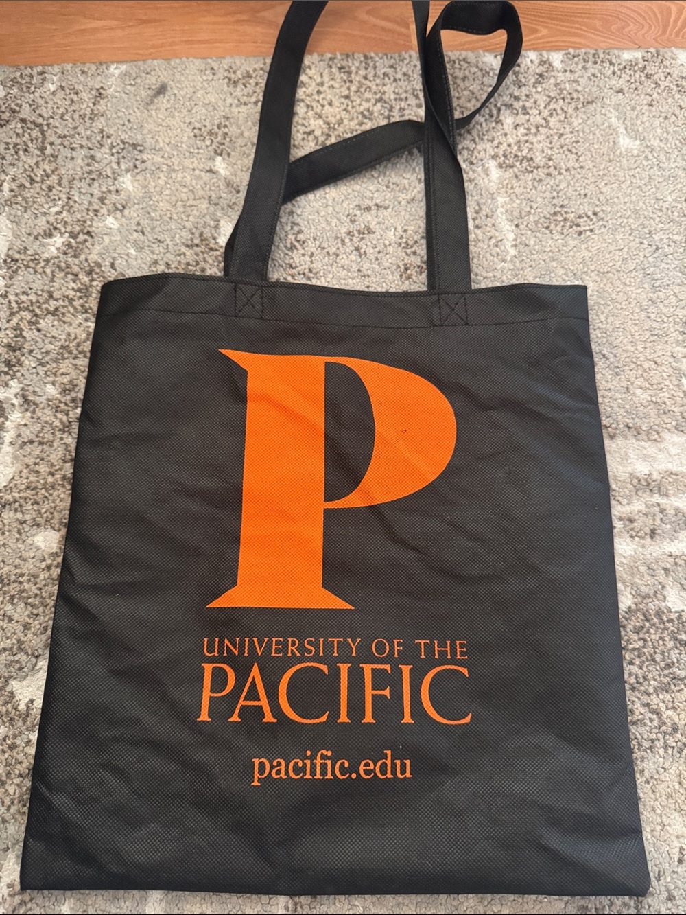 University of the Pacific Black & Orange Tote Bag